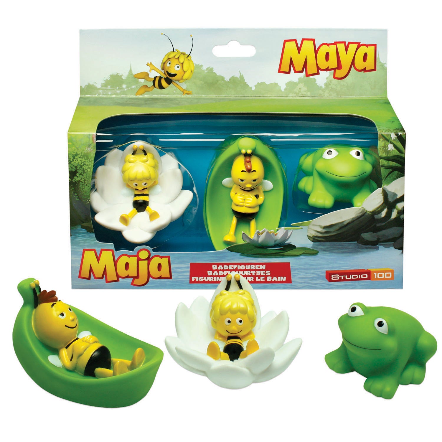 Studio 100 Maya l'abeille Figurines de bain, 3pcs.