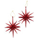 Boltze home Pendentif de Noël étoile pailletée 2 pièces rouge