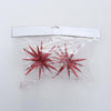 Boltze home Pendentif de Noël étoile pailletée 2 pièces rouge