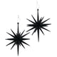 Boltze home déco suspension étoile h15cm noir 2 pièces