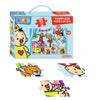 Puzzle du studio 100 au sol