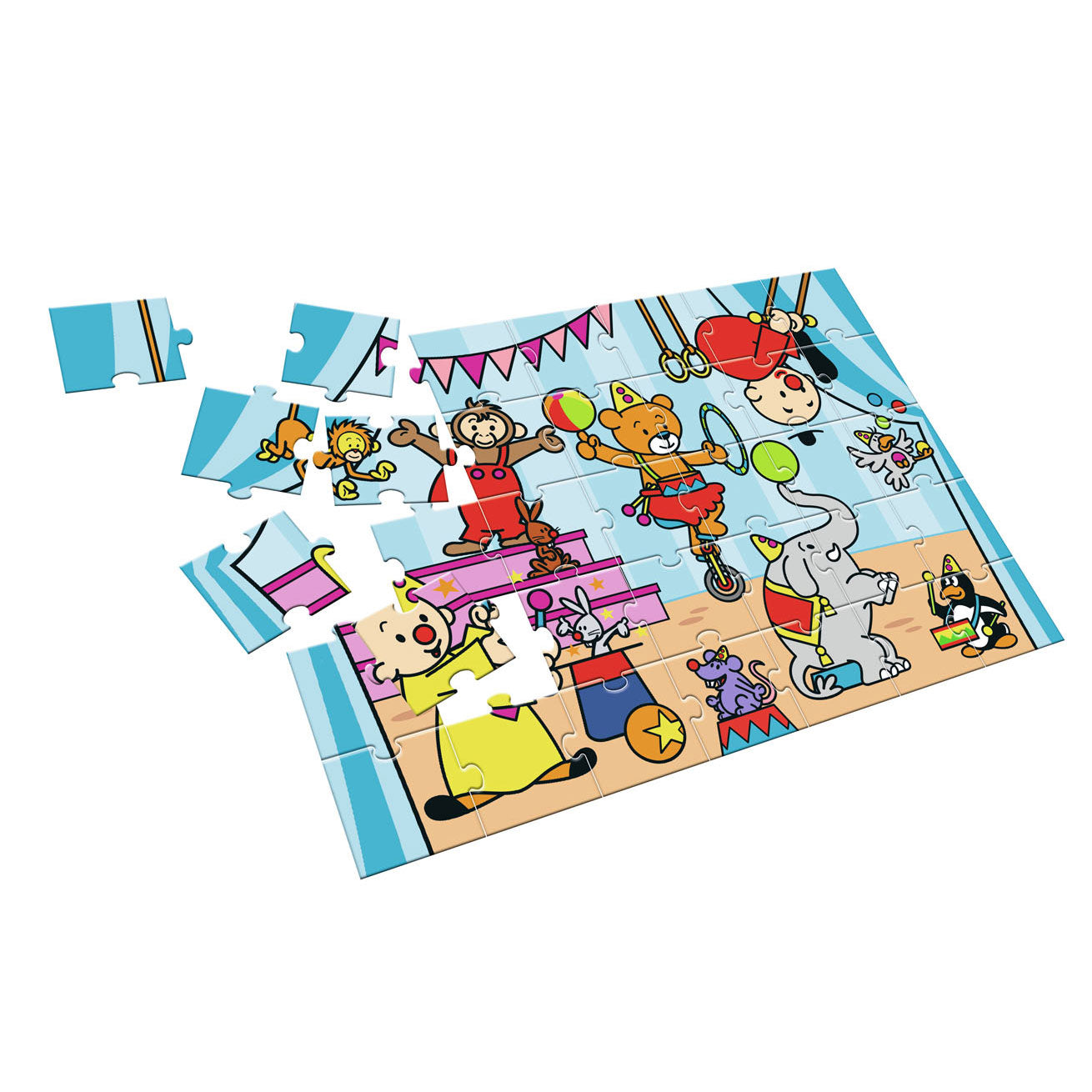 Puzzle du studio 100 au sol