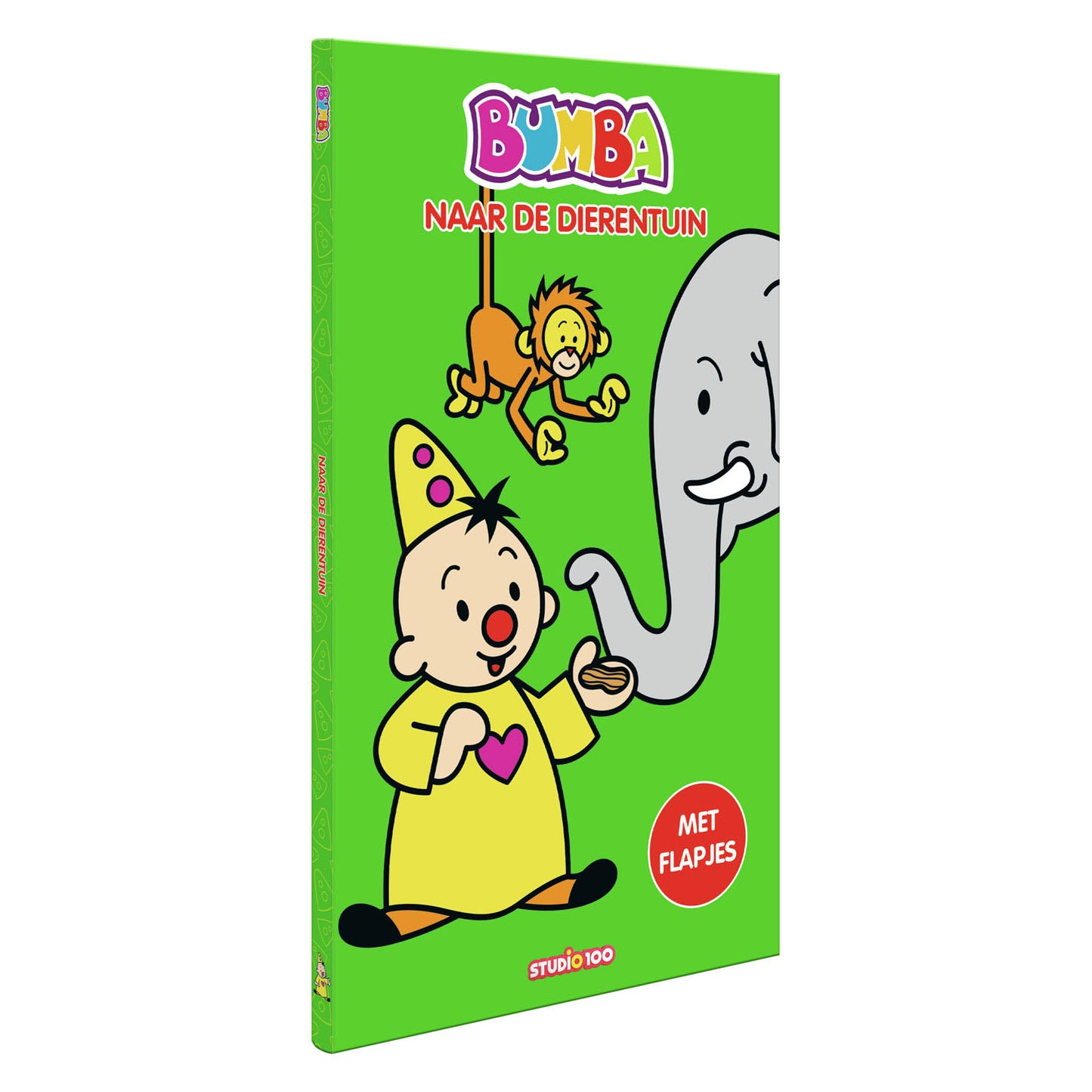 Livre en carton de bumba avec volets - dans le zoo
