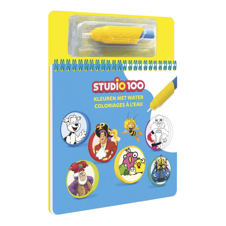 Studio 100 couleurs avec livre de coloriage d'eau