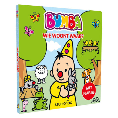 Livre en carton Bumba avec des volets qui vit où?
