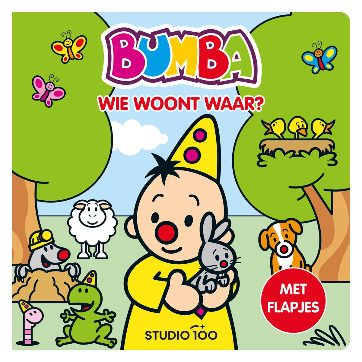 Livre en carton Bumba avec des volets qui vit où?
