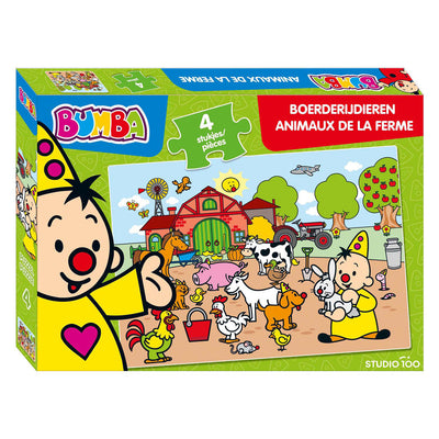 Studio 100 Bumba Puzzle Farm Animals, 4st.