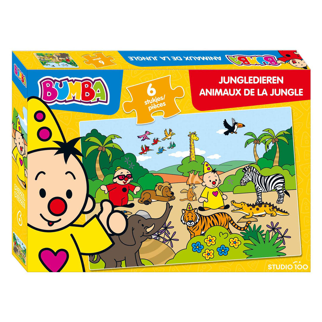 Studio 100 Bumba Puzzle Jungled Animaux, 6e.