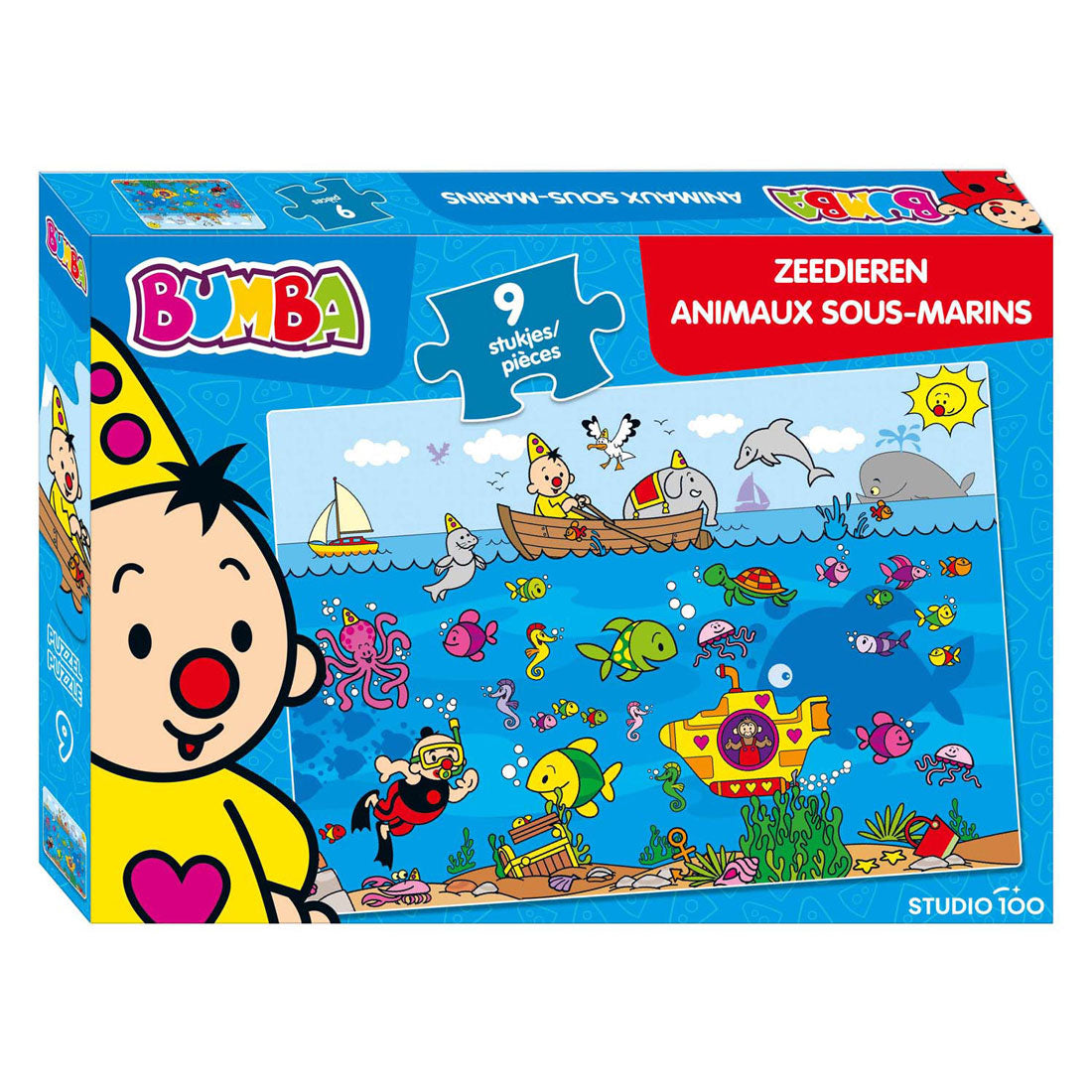 Studio 100 Bumba Puzzle Marine Animals, 9e.