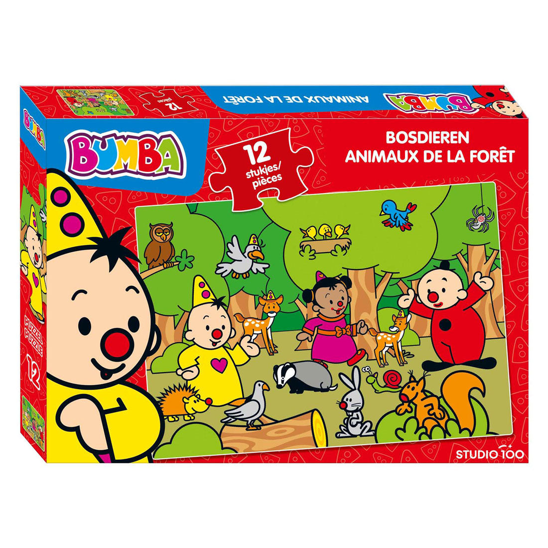 Studio 100 Bumba Puzzle Forest Animaux, 12e.