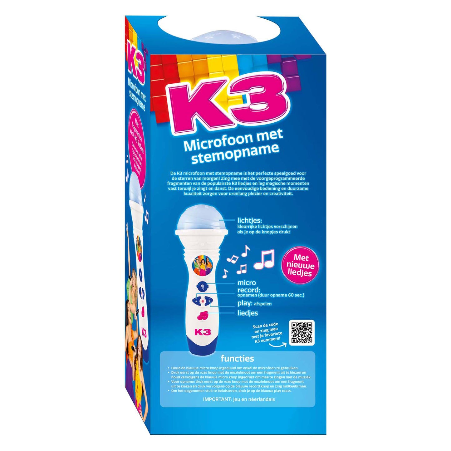 Microphone K3 avec enregistrement vocal toutes les couleurs