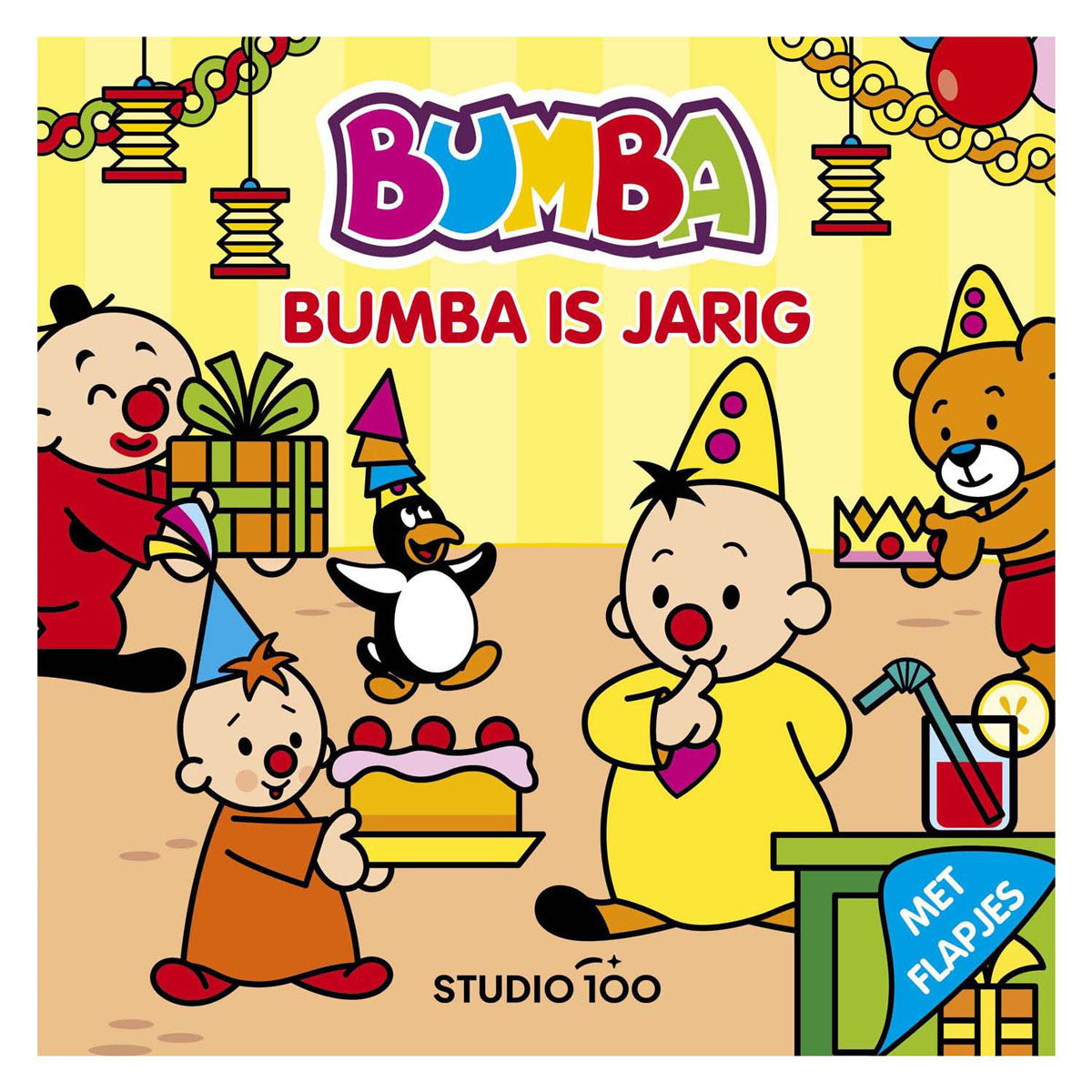 Livre cartonné à rabats Studio 100 bumba : l'anniversaire de bumba | 2 pièces