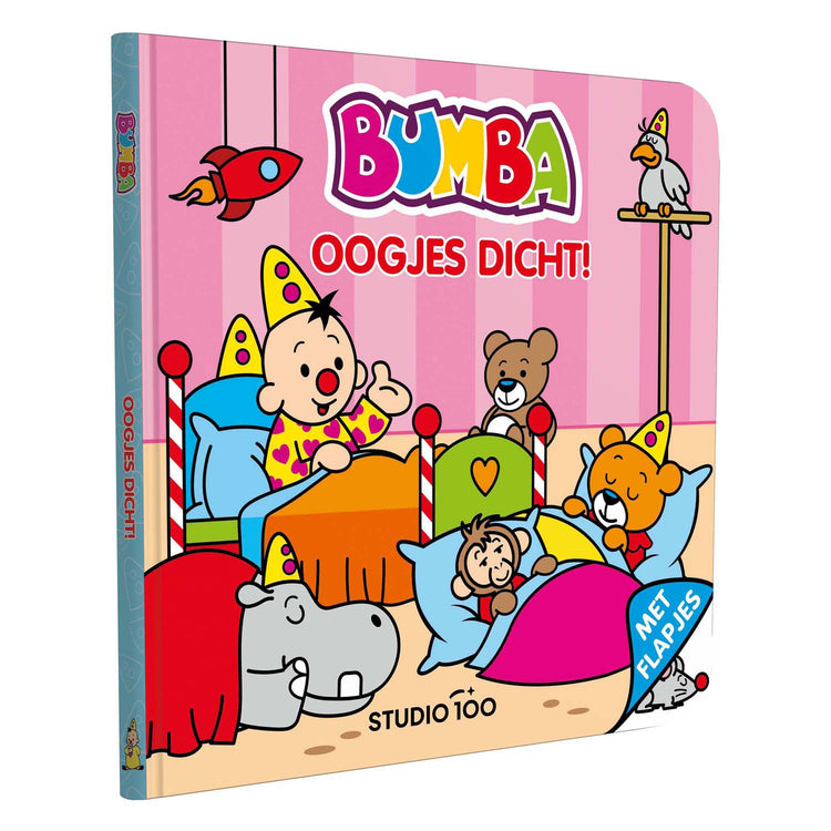 Livre cartonné bumba Studio 100 à rabats - yeux fermés