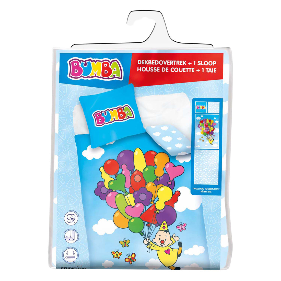 Housse de couette Studio 100 bumba - ballons 140x200 cm