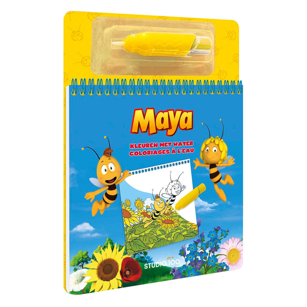 Livre de coloriage Maya Studio 100 - coloriage à l'eau