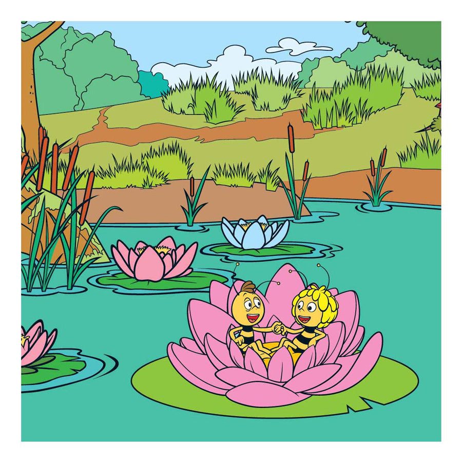 Livre de coloriage Maya Studio 100 - coloriage à l'eau