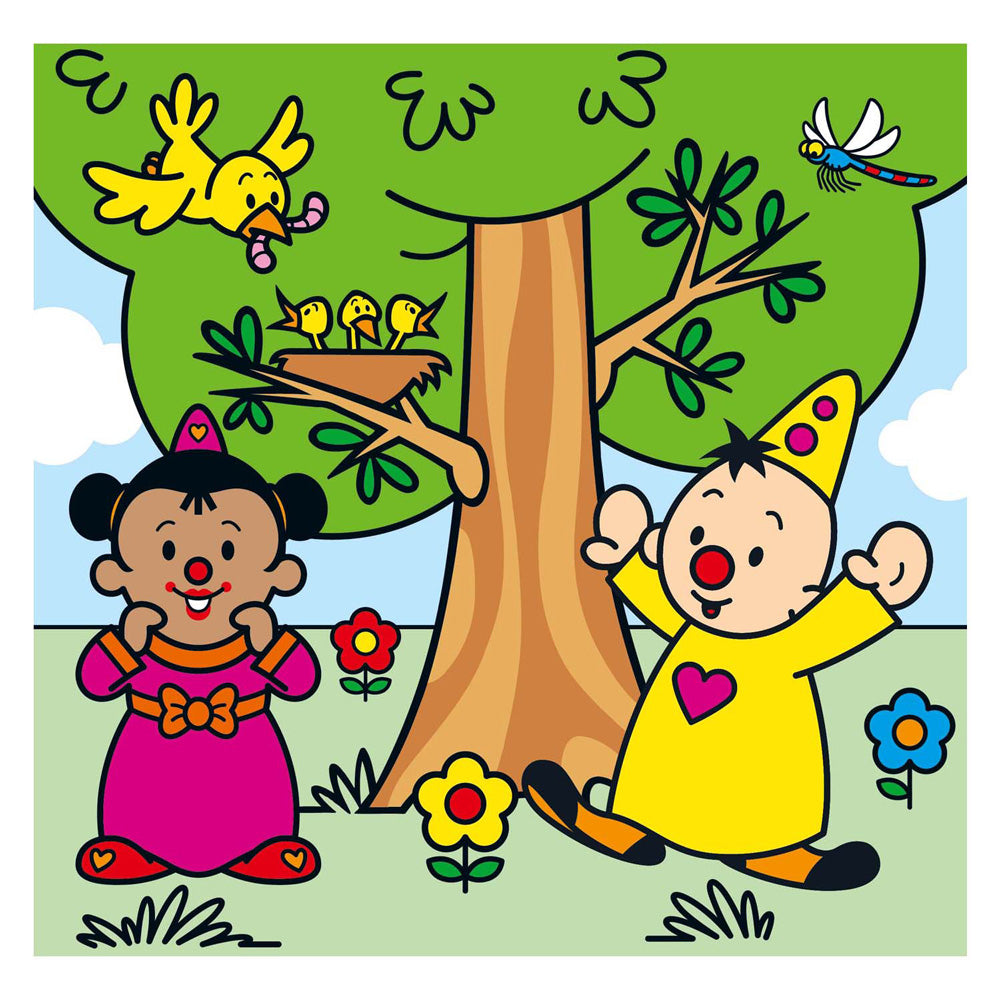 Studio 100 livre de coloriage bumba - coloriage à l'eau - vert