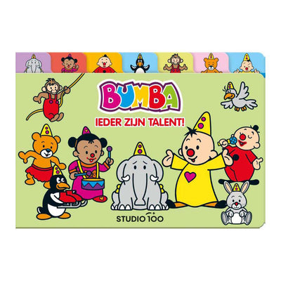 Livre cartonné bumba Studio 100 avec onglets - à chacun son talent