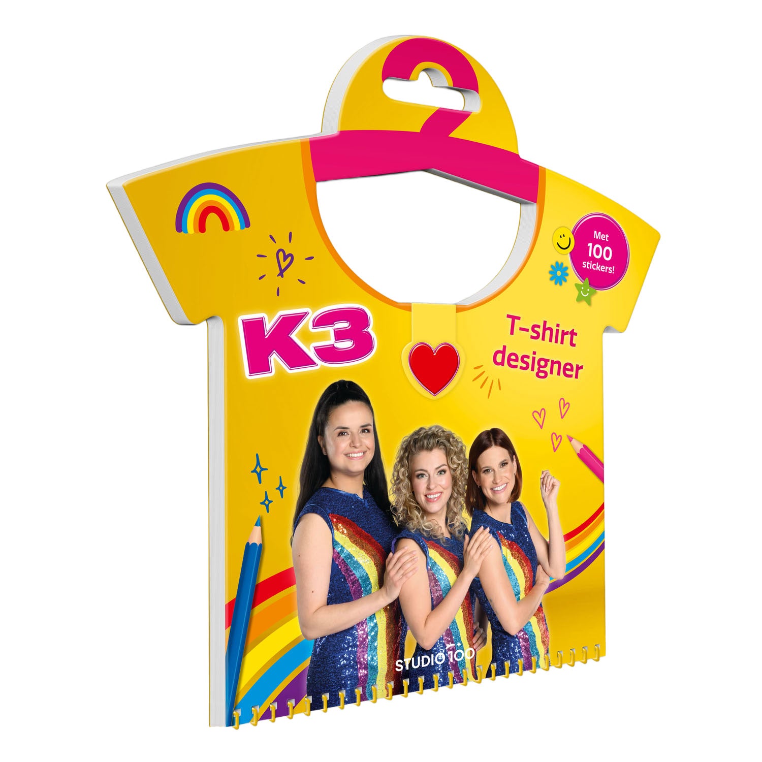 Cahier d'activités Studio 100 k3 - créateur de t-shirt