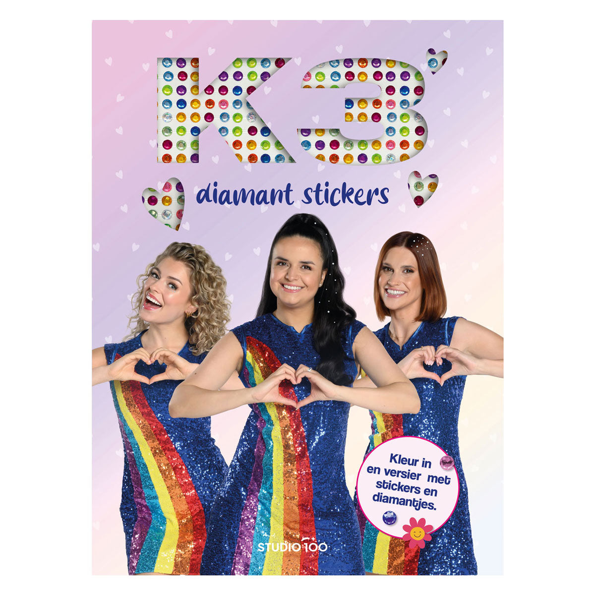 Livre de coloriage Studio 100 k3 - autocollants diamant