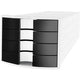 Ensemble de tiroirs Imp han uls blanc noir