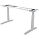 Bureau assis-debout Fellowes Levado argent