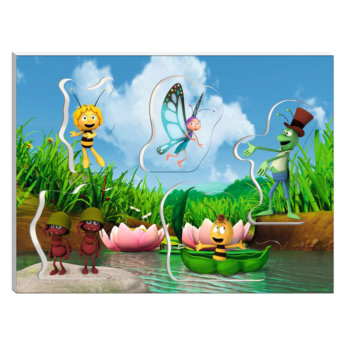 Puzzle en bois Maya Studio 100 pièces épaisses - format A4