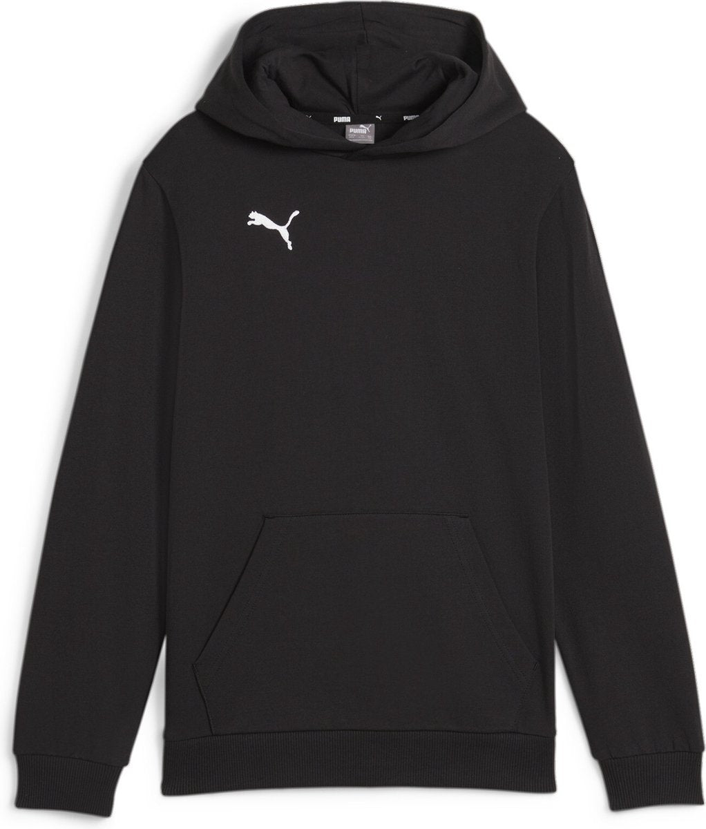 Puma teamgoal casuals hoody jr pull de sport pour garçons - noir-blanc