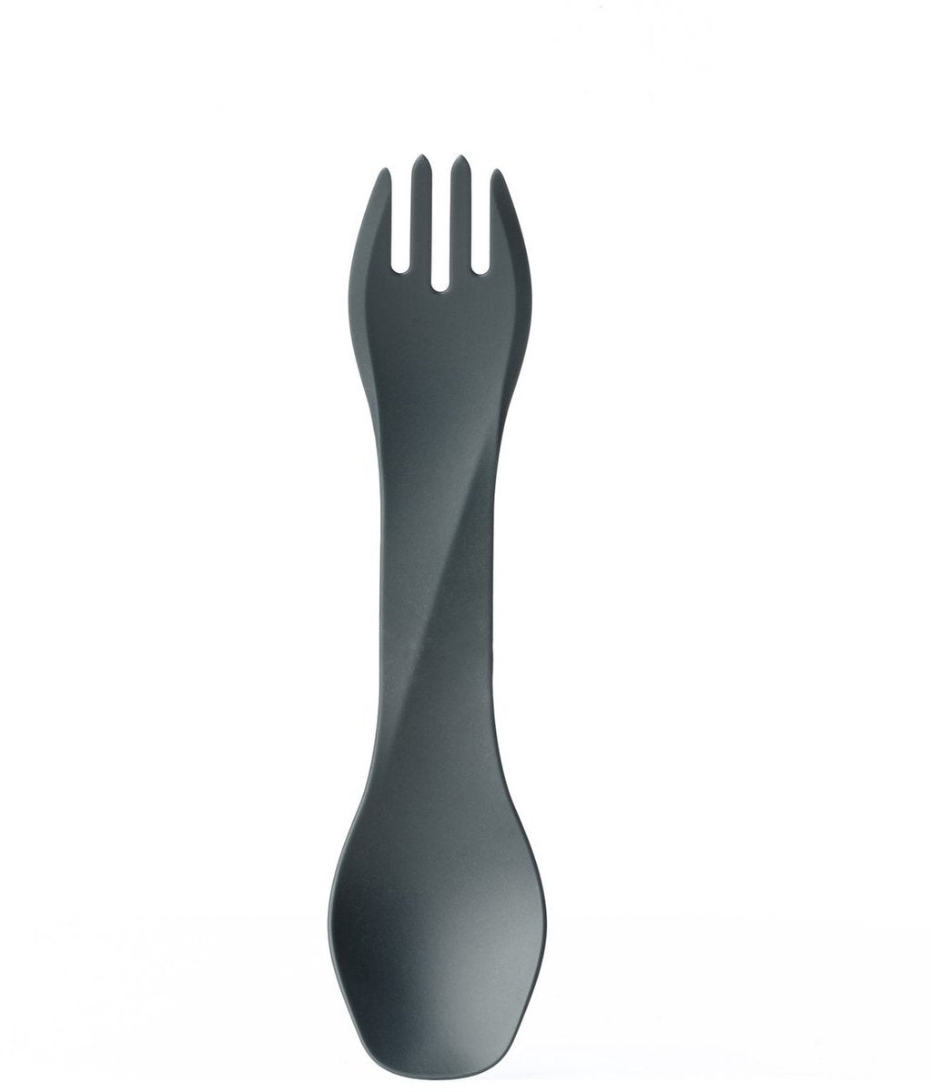 Équipement humain - gobites bio - réutilisable - couverts - spork - gris foncé - couverts de camping