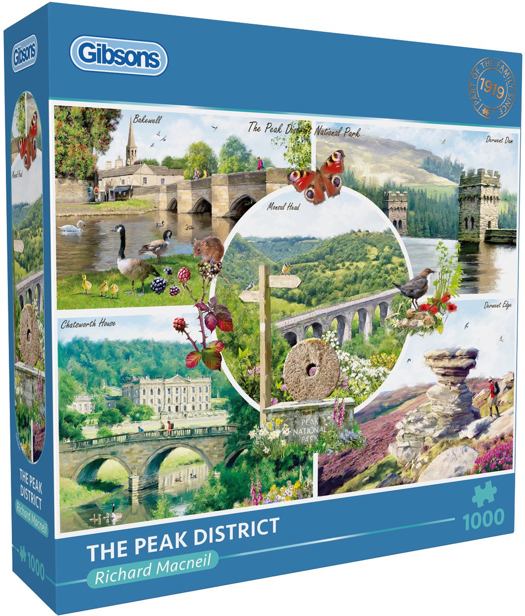 Gibsons - le Peak District, Royaume-Uni - richard macneil - 1000 pièces - 68×49cm - puzzle pour adultes