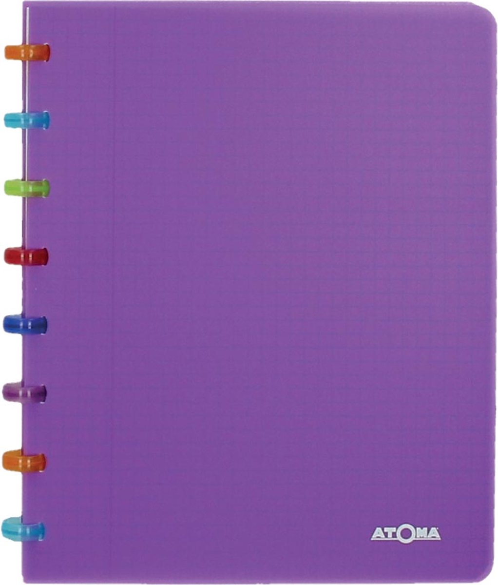 Atoma tutti frutti écriture | pi a5 | 144pages | doublé | violet transparent