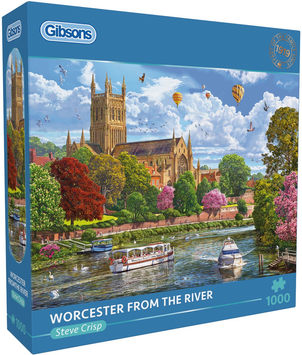 Gibsons - Worcester de la rivière - Steve Crisp - 1000 pièces - 68×49cm - puzzle pour adultes