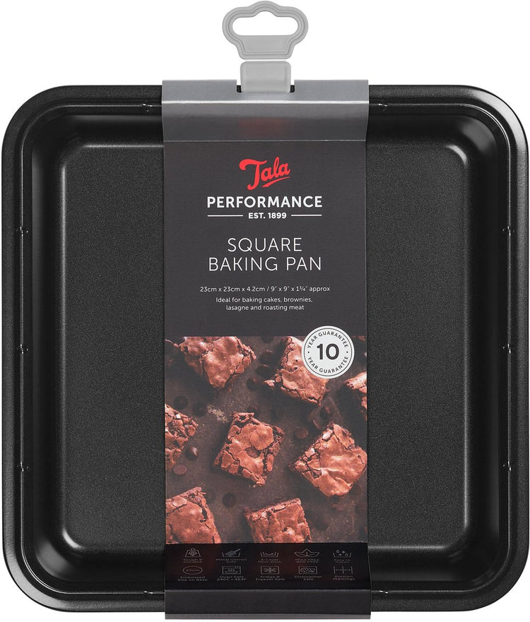 Tala performance - moule carré - 23 cm - revêtement antiadhésif - passe au four - sans PFA