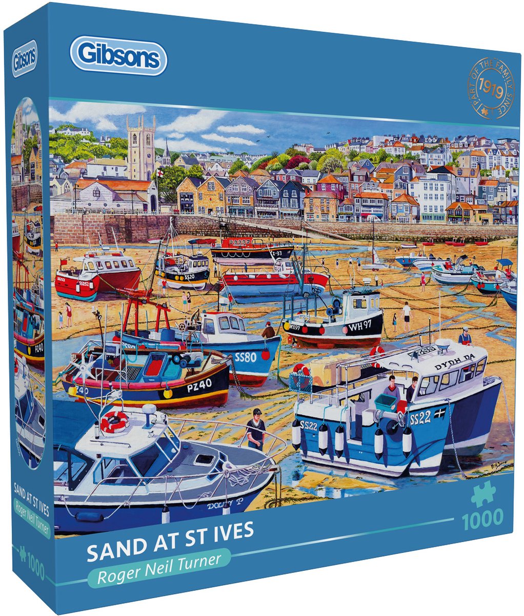Gibsons - sable à st ives (sable à st ives) - Roger Neil Turner - 1000 pièces - 68×49cm - puzzle pour adultes