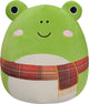 Squishmallows Wendy grenouille verte avec écharpe à carreaux peluche 30 cm