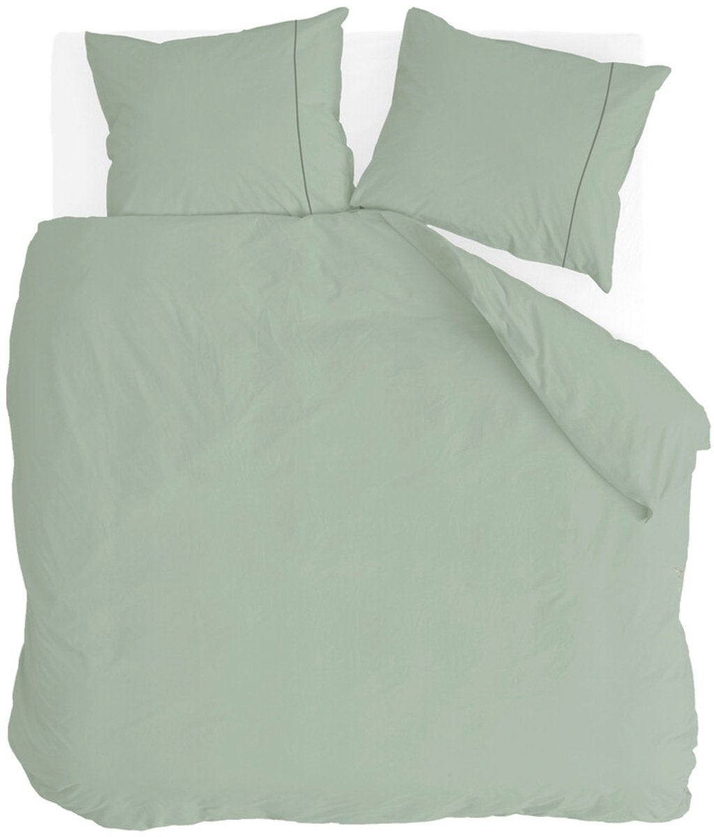 Housse de couette Walra refaite uni essence - 240x220 - 100% coton - vert
