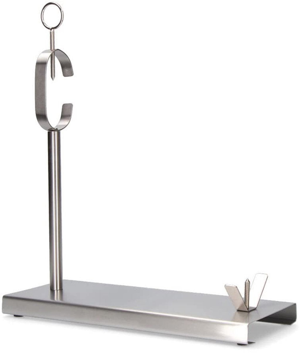 Support à jambon inox sans marque sans marque (support pour un jambon entier) EDM métal argenté inox aluminium 40 x 16,