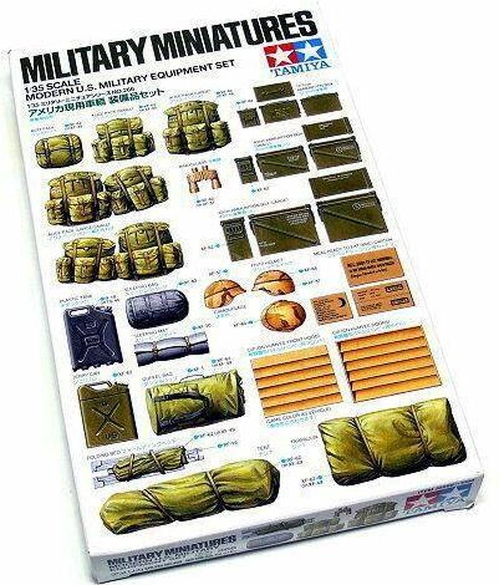 Tamiya modèle kit diorama - 35266 diorama set us équipement militaire moderne en plastique - 1:35 - modélisme