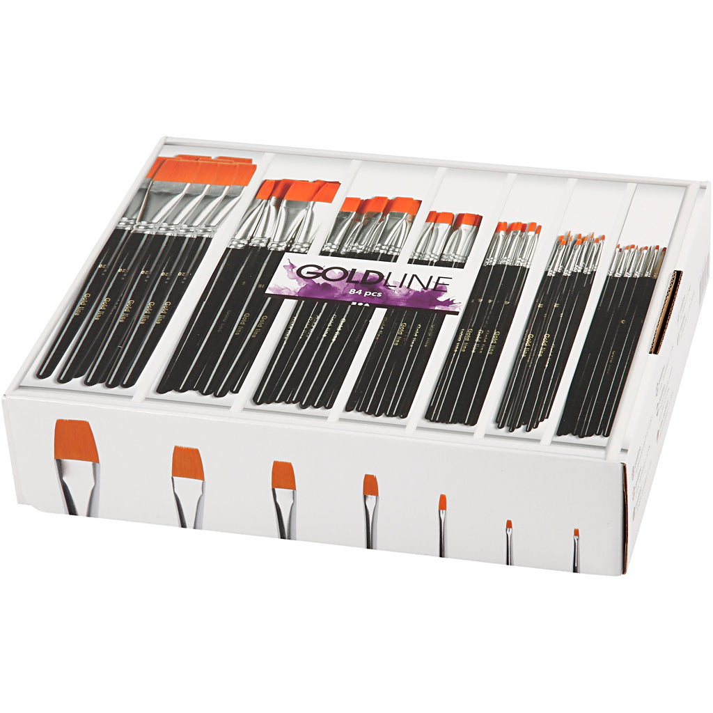 Brosses plates - 7 tailles, 84e.
