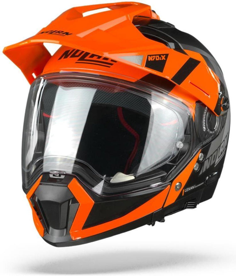 Nolan N70-2 x Decurio 31 Flat Noir Orange Blanc Anthracite Casque Intégral - Casque Moto - Taille XL