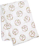 Lulujo - tissu hydrophile - emmaillotage - bambou - 120x120 cm - paix