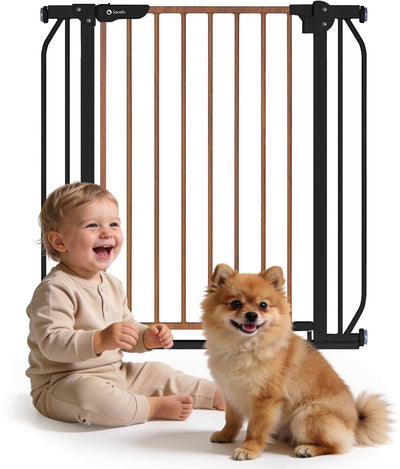 Barrière d'escalier de sécurité Lionelo - 75 à 105 cm pour escalier et porte - seuil bas - fermeture automatique - ouverture des deux côtés - barrière pour chien - barrière d'escalier - barrière de sécurité - barrière enfant