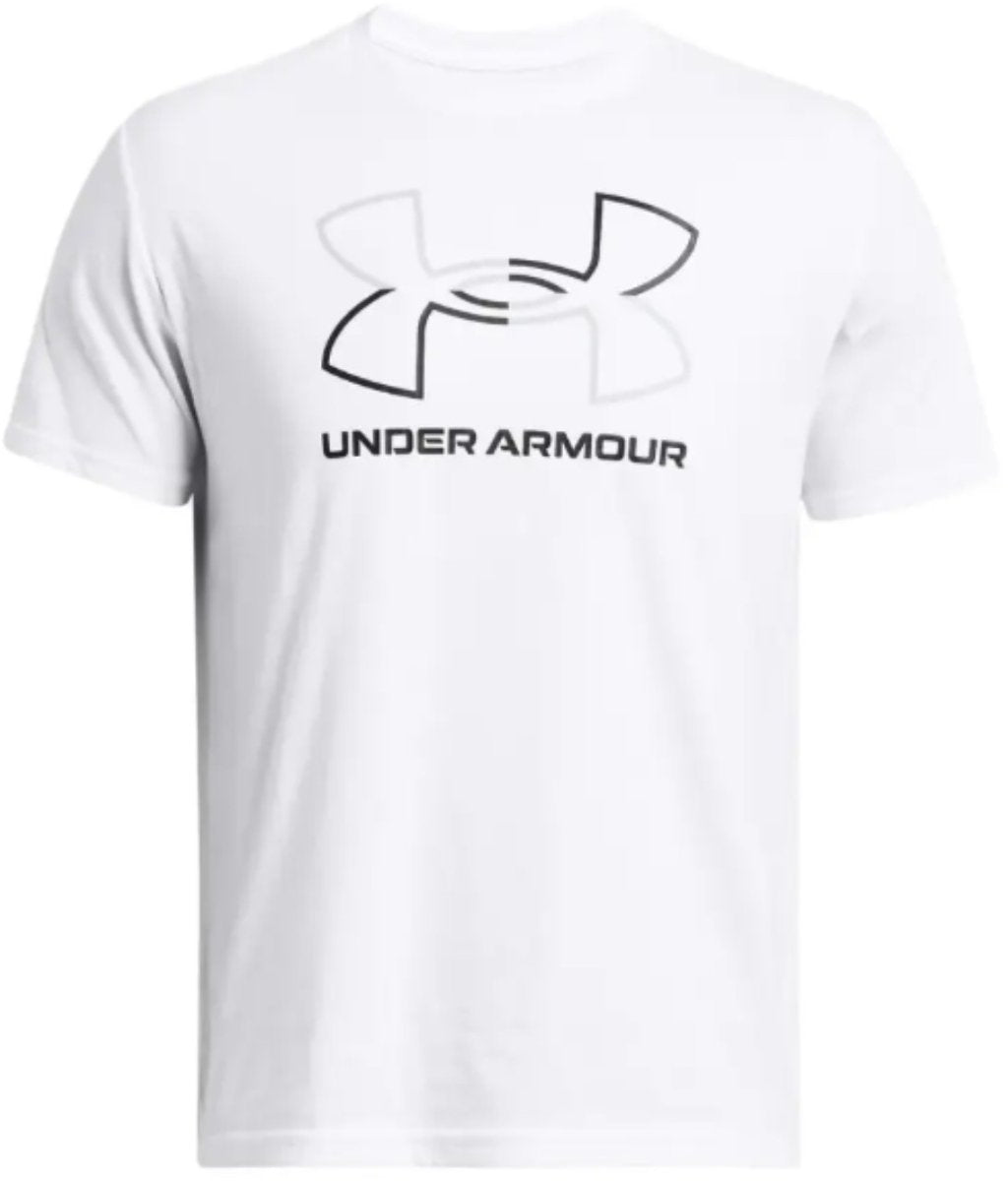 Under Armour UA GL Foundation Update SS-WHT chemise de sport homme - blanc - gris mod - noir