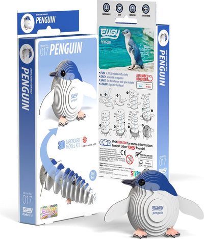 Puzzle 3D Eugy - pingouin - animaux marins - durable - collectionnez-les tous - 6 ans