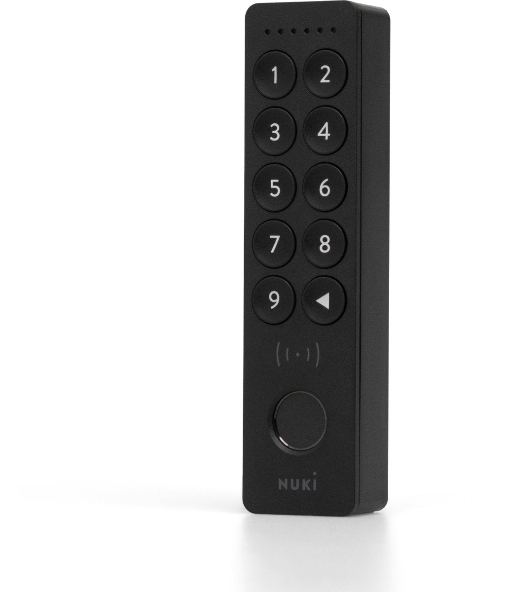 Nuki keypad 2 nfc - clavier pour serrure de porte intelligente - empreinte digitale, code d'accès nfc - appuyez pour déverrouiller - pour serrure intelligente ultra, pro et go