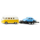 Camping-car Siku VW T1 avec remorque et coccinelle