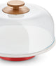 Alessi Dôme Mattina Dôme à gâteau Dôme en verre Dôme à fromage Dôme - bg06 r - rouge - ø 31 cm - par big-game