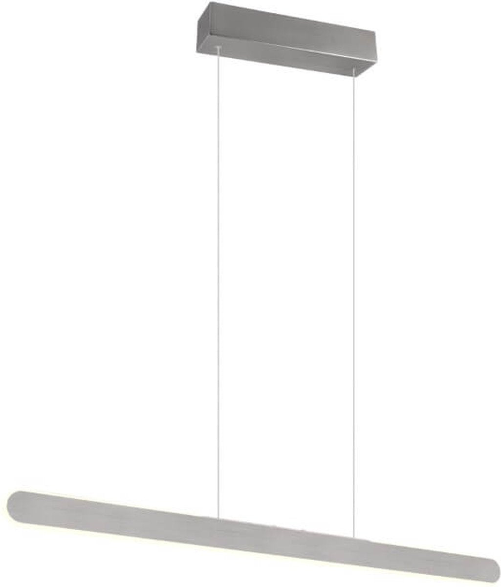 Trio helios - lampe suspendue - aluminium brossé - incl. 1x SMD 28w - interrupteur tactile 4 niveaux - couleur de lumière réglable