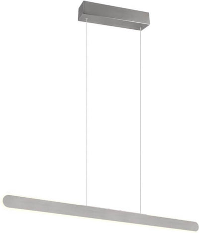 Trio helios - lampe suspendue - aluminium brossé - incl. 1x SMD 28w - interrupteur tactile 4 niveaux - couleur de lumière réglable