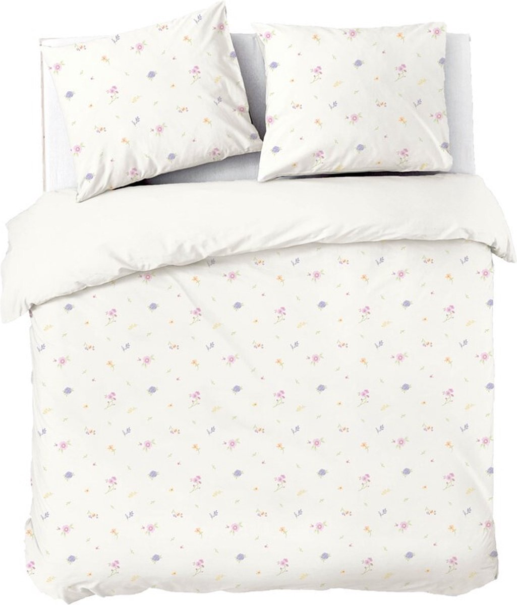 Dindi home housse de couette Forever Spring - 200x220 - 100% coton - blanc